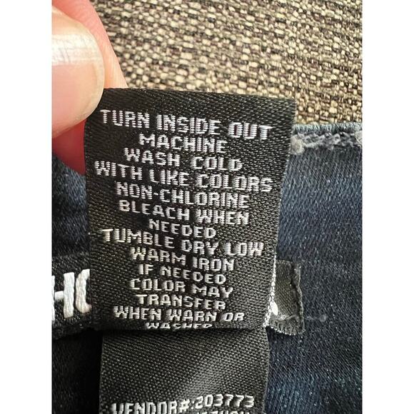 Hot Topic Butterflies & Skulls Low-Rise Girls Flare Jean, Y2K, Gothic, Size 7 - Picture 10 of 14